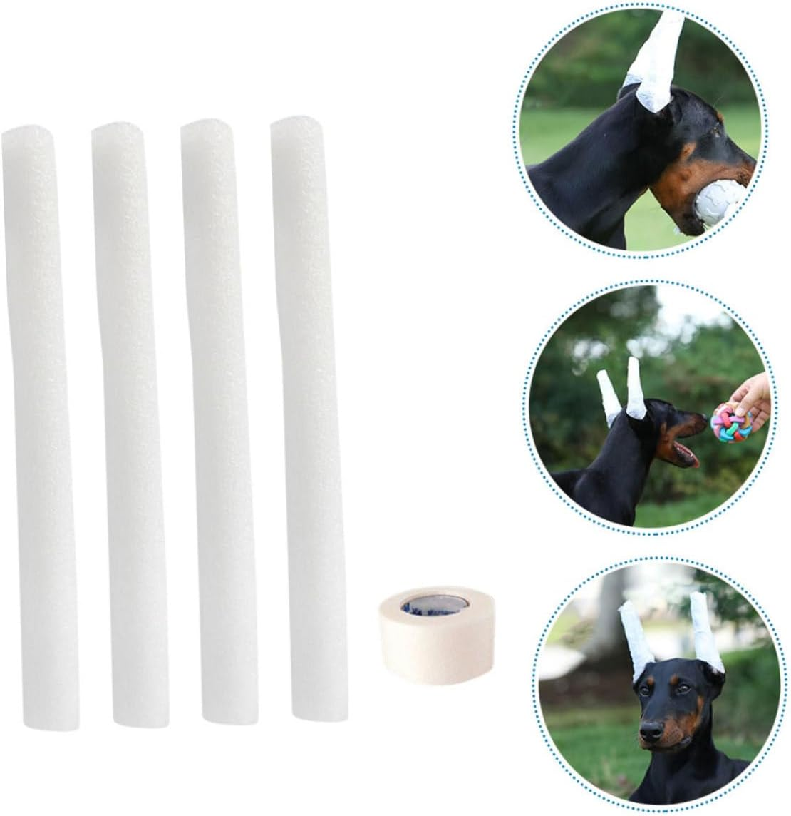 GANAZONO 1 Set Tool Puppy Ear Support for Pets Dog Ear Tape Standing Band for Dog Ears Dog Accessories Puppy Doberman Pinscher Ear Plugs Soft Suite Foam