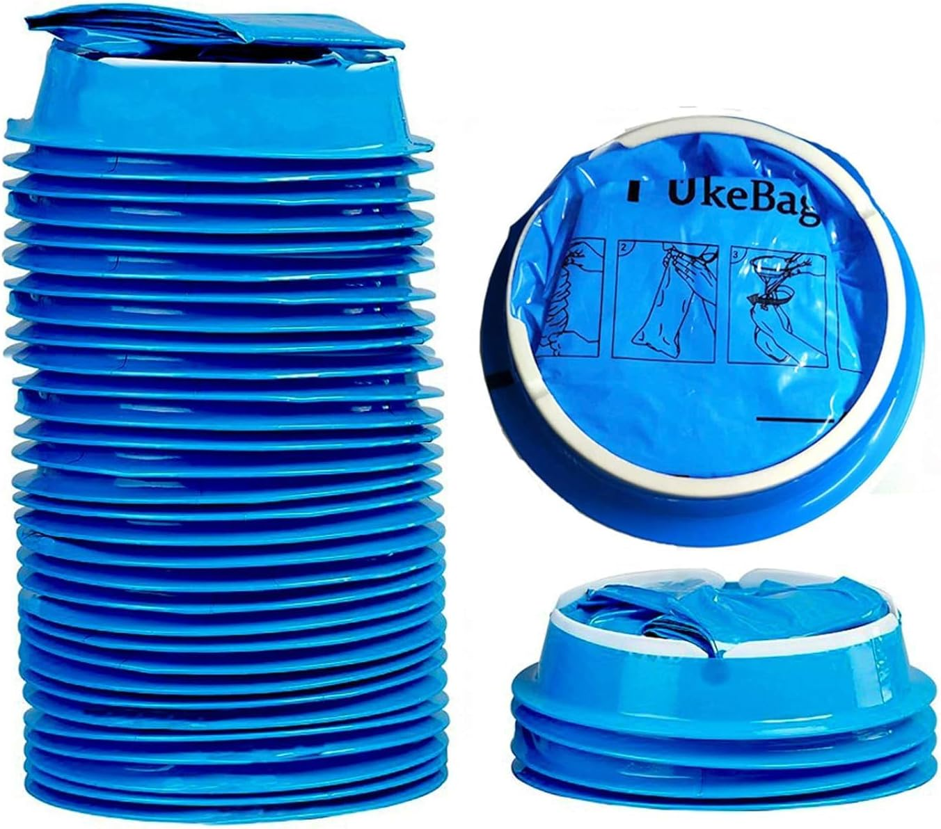 10 Pack Blue Emesis Bag, 1000 Ml Vomit Bag for Morning Sickness, Portable Nausea Bags for Pregnant Women, Leak Resistant Design for Car and Travel image number 4