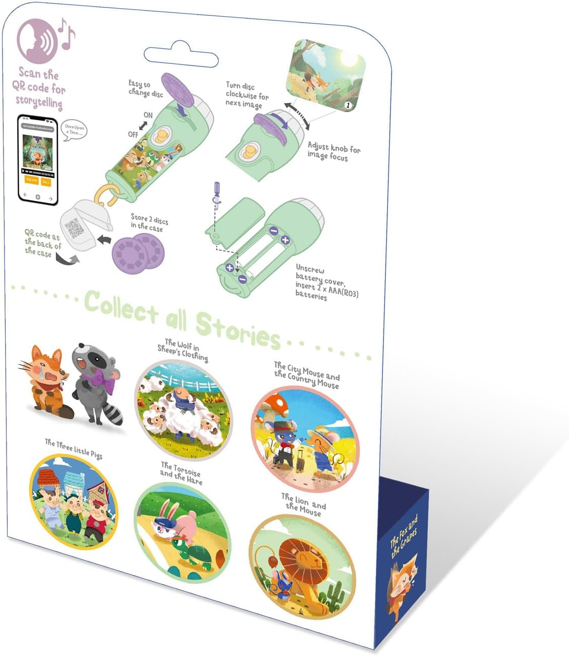 [Random Story] Storytelling Torch Projector Single Packing, Night Light Decoration for Home Ceiling Bedroom Party Living Room, Ideal Boys Girls Kids STEM Education Flashlight Toys image number 3