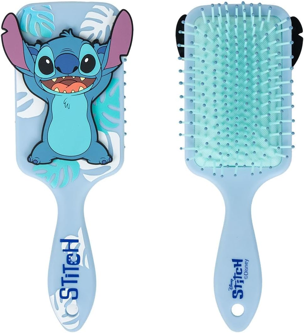 CERD&Aacute; LIFE'S LITTLE MOMENTS -Stitch Hairbrush - Blue Colour - Detangling Brush - Stitch Print Design - Original Product