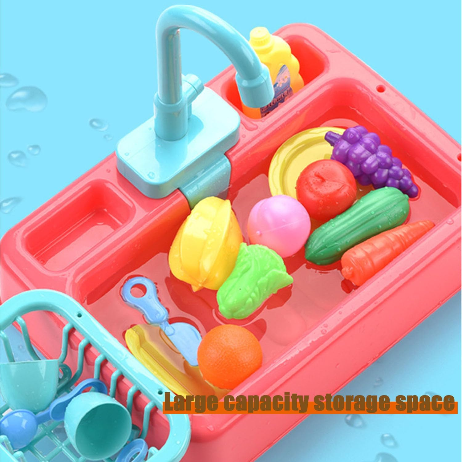 Shengsenfu Bird Bathtub Parrot Shower Box Bathing Tub Container Cage Accessory, Automatic Parrot/Bird Bath Tub with Faucet, Bird Automatic Bathtub for Small Medium Parakeet Cleaning Supplies (Green) - Green image number 3