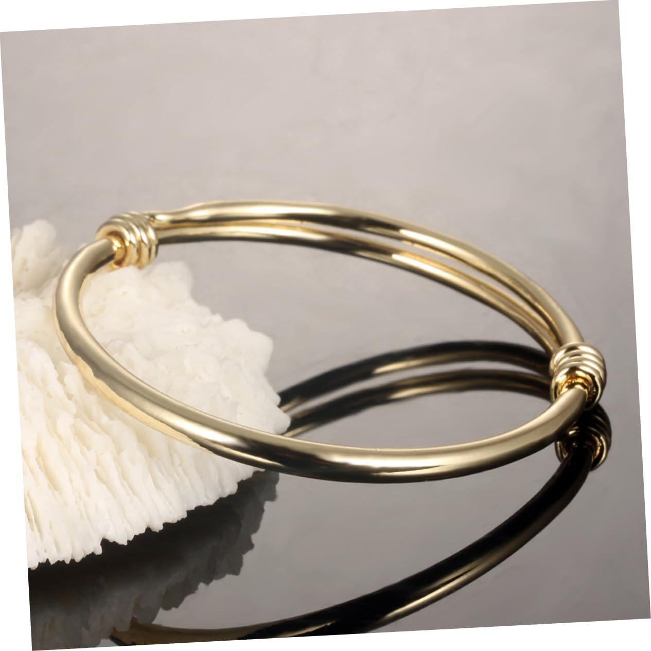 SHERCHPRY Fashion Boys and Girls Jewelry Creative Bracelet Push-Pull Open Bangle Gold Bangles Adjustable Gold Bracelet