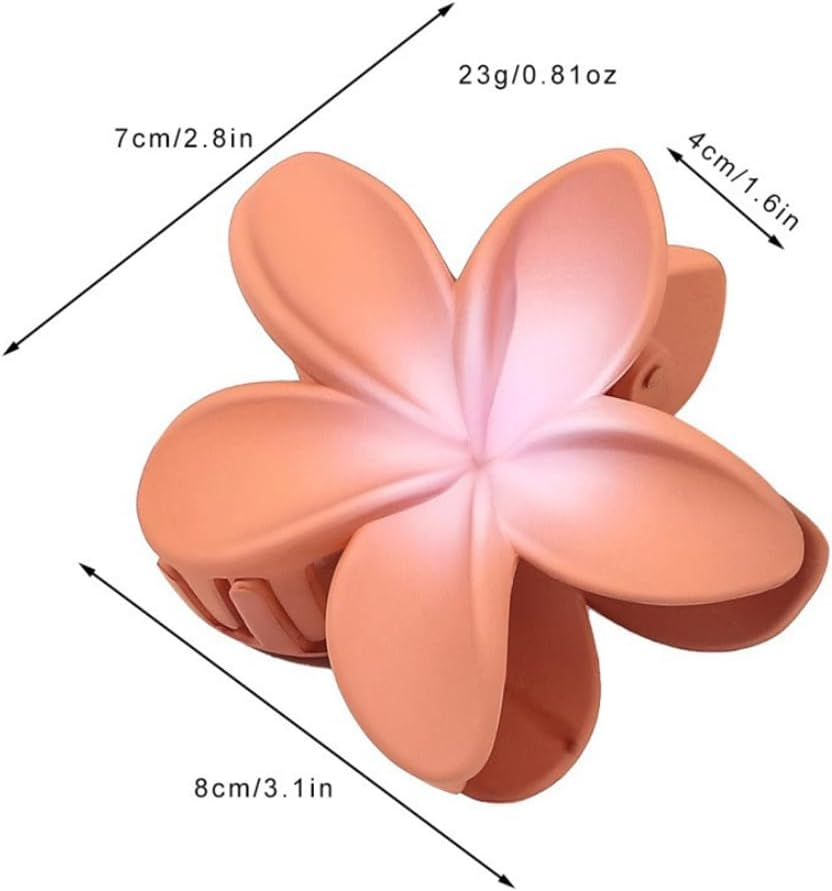 Wambere Pack of 1 Women'S Flower Hair Clips, Flower Hairpin, Hair Clips, Claw Clip, Non-Slip Plastic Hair Pin, Hair Clips, Headwear, Hair Accessories for Women and Girls for Daily Wear, Green image number 1