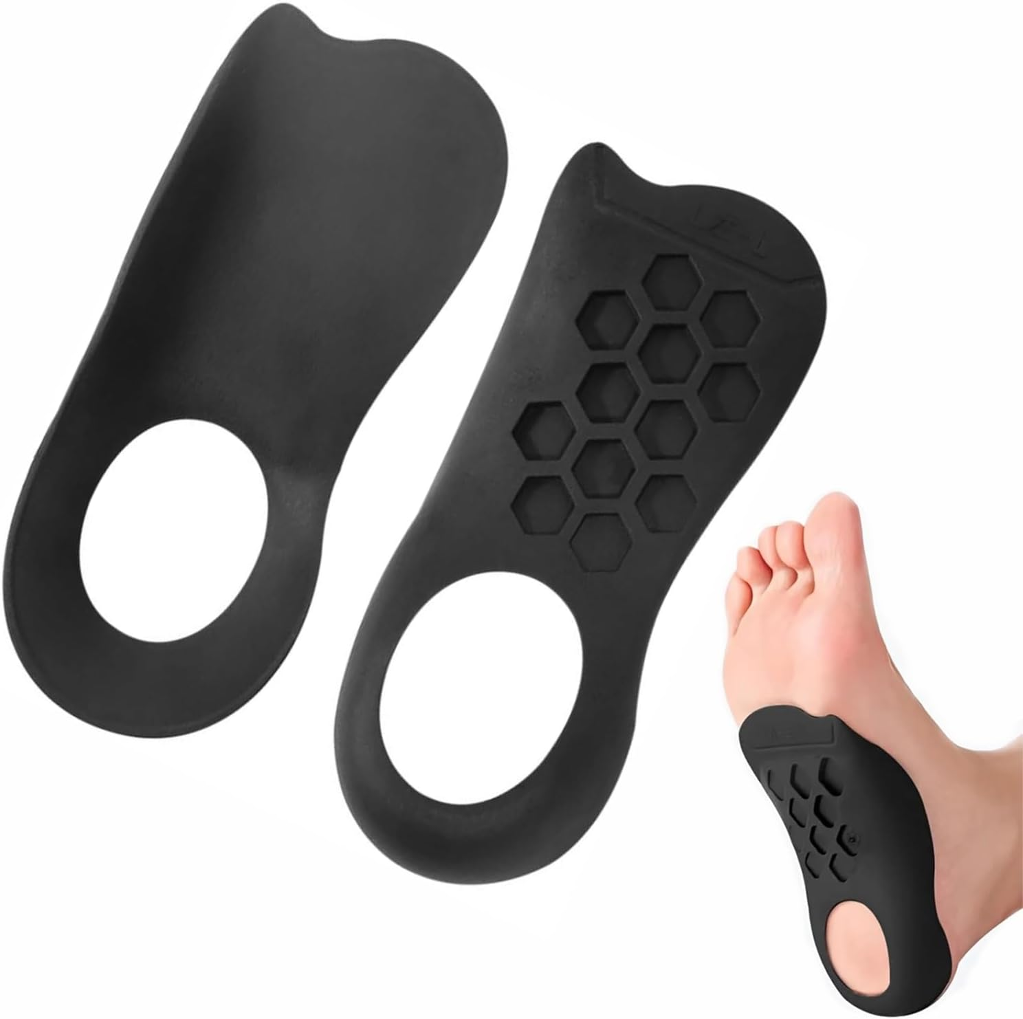 Orthopedic Insoles Arch Support Insoles XO Support Arch Support Cushion Absorption Insole Flat Foot Legs Correction Insole Orthopedic Heel Pad Rapidly Relief Plantar Fasciitis Foot Pain