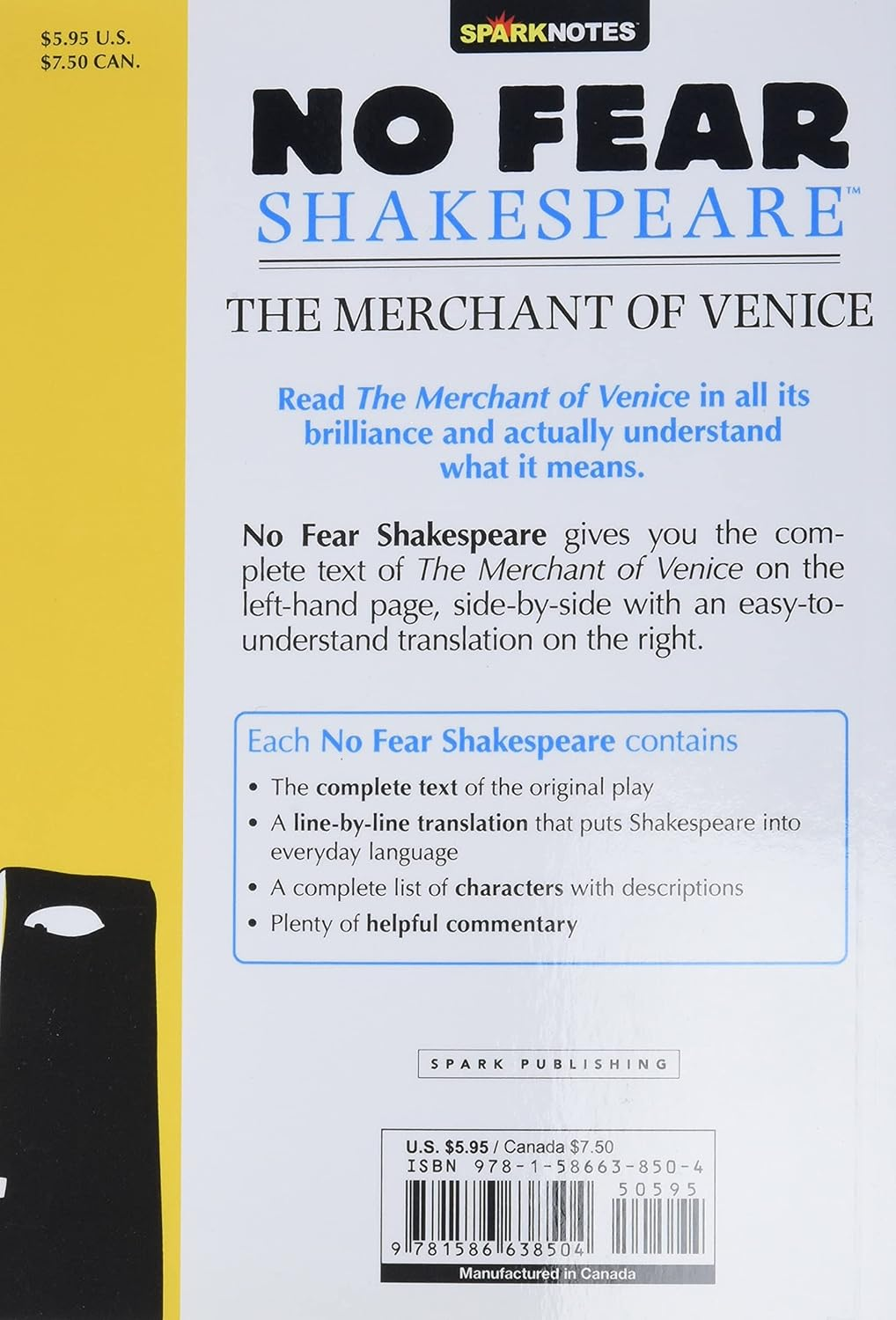 The Merchant of Venice (No Fear Shakespeare): No Fear Shakespeare Side-By-Side Plain English: 10 image number 2