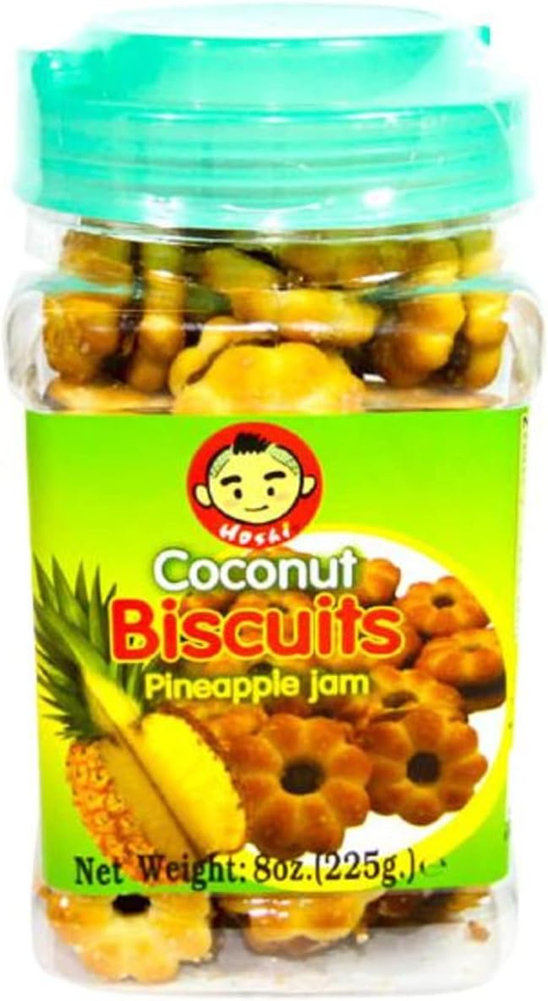 Hoshi Coconut Biscuits with Pineapple Jam 225 G image number 3