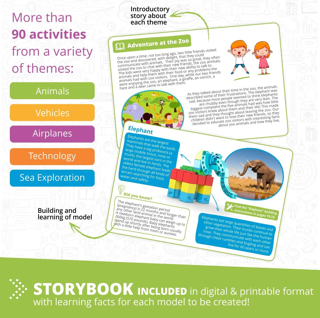 Engino - Classroom & Makerspace Solutions | STEM Qboidz Set - STEM Learning Activities - Stackable Blocks (90 Model Options) | Perfect for Home Learning, Multi image number 2