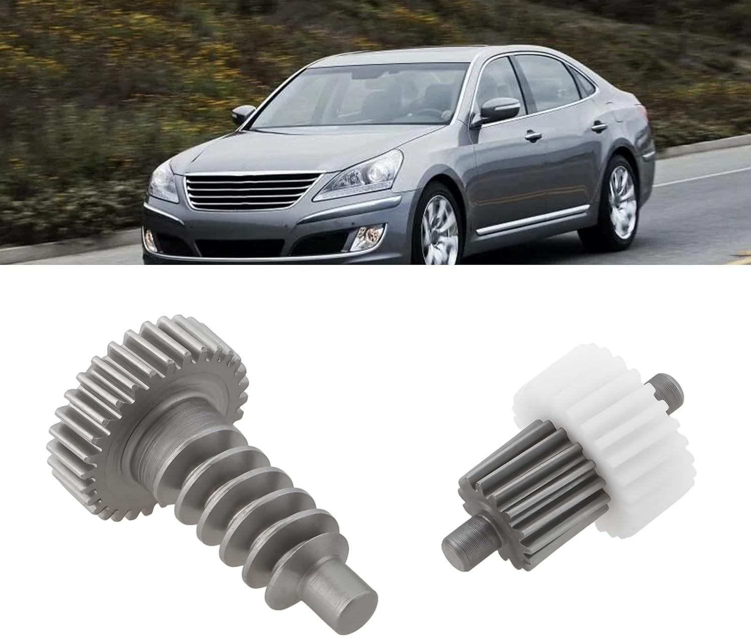 2Pcs Power Folding Side Mirror Motor Gear Compatible with Hyundai Equus 2009-2015 image number 1