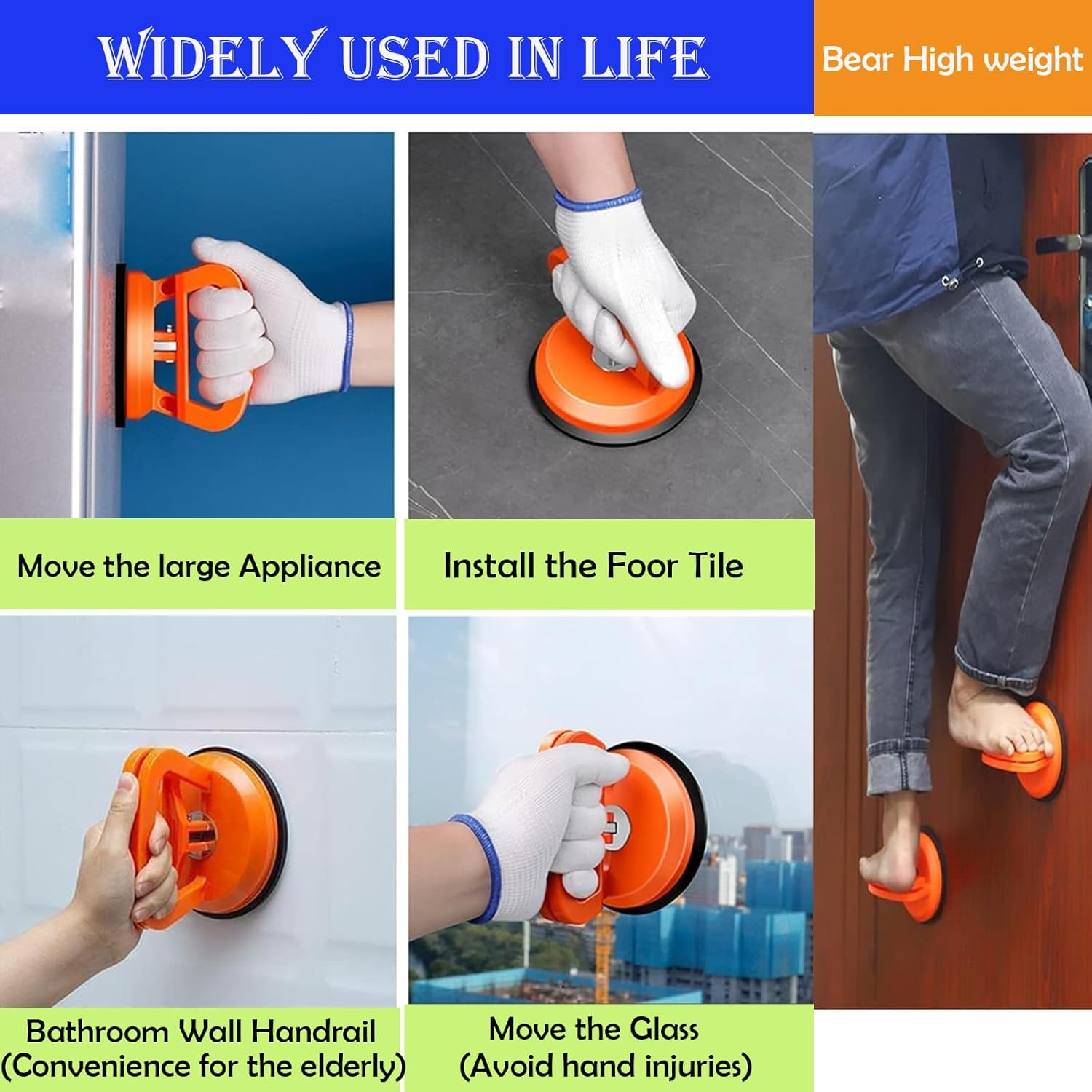 3 Pcs Automotive Dent Removal Tool,Powerful Suction Cup Repair Tool,Automotive Suction Cup Dent Remover and Dent Repair Kit,For Automotive Body Repair Tools,Glass, Screens,Tiles,Mirrors image number 5