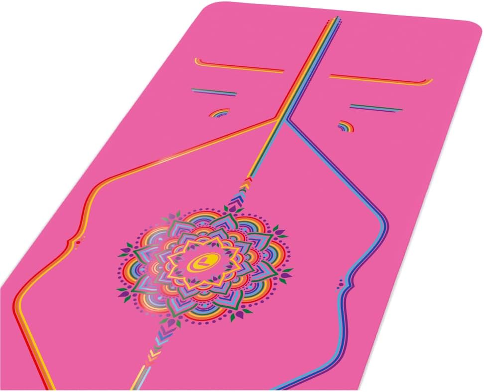 Liforme Printed Yoga Mat Collection - Free Yoga Bag Included - Patented Alignment System, Warrior-Like Grip, Non-Slip, Eco-Friendly, Biodegradable, Sweat-Resistant, Long, Wide and Thick for Comfort image number 6