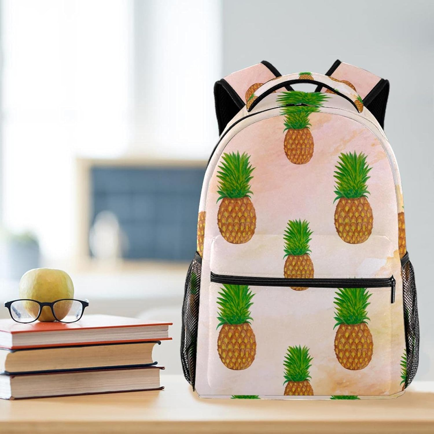 Creative Pineapple Backpack Students Shoulder Bags Travel Bag College School Tote Backpacks image number 4