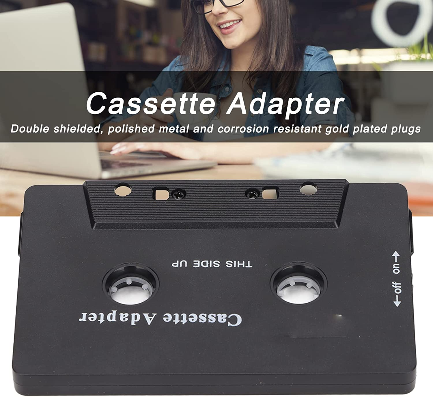 Bluetooth Cassette Adapter High Fidelity Stereo Tape Aux Receiver for Car Tablet image number 4