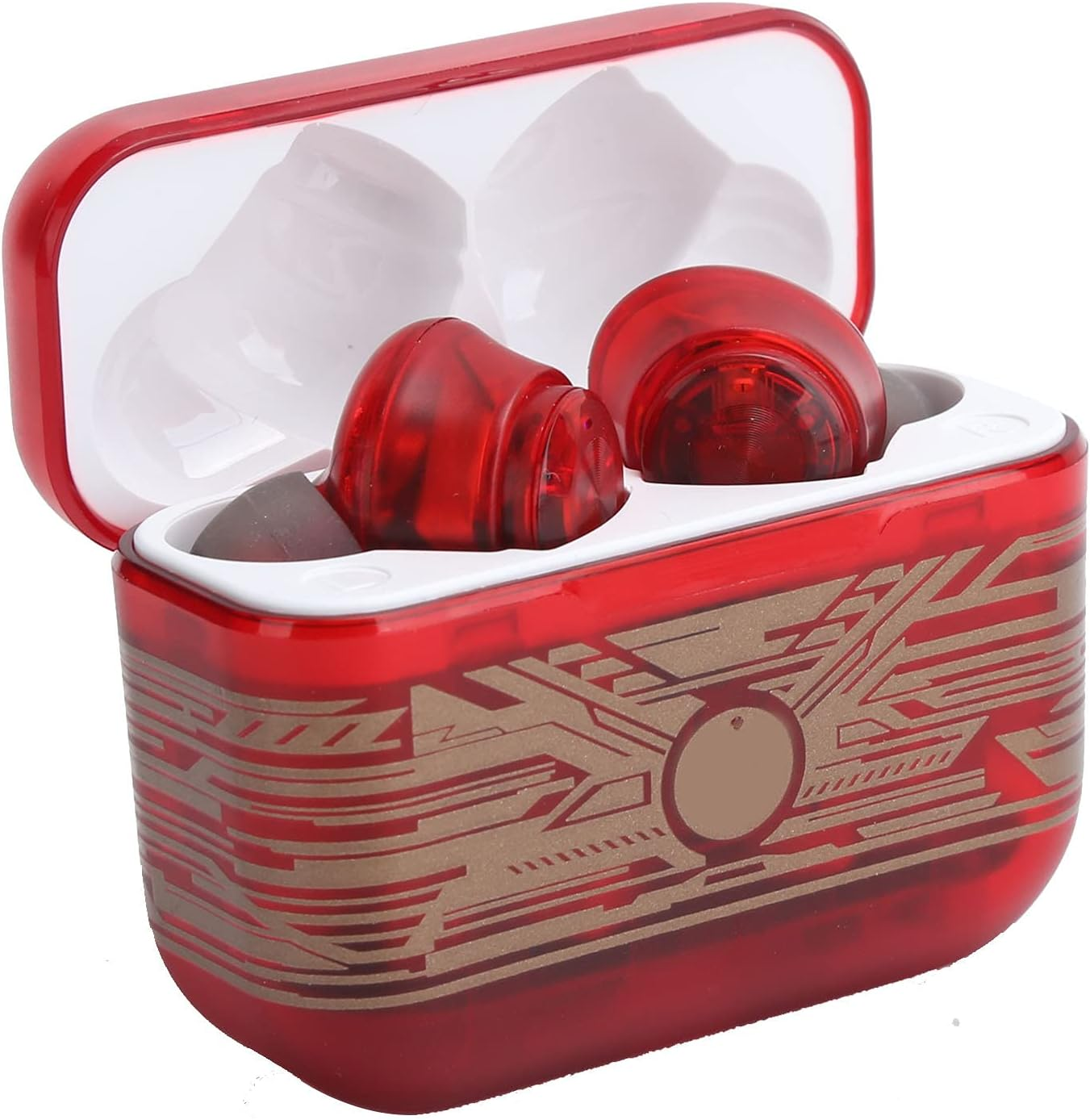 XUMIUZIY Wireless Earbuds, TWS 5.0 Touch Control Physical Noise Reduction Earbuds Dual Pickup Sound Transparent with Long Transmission Distance image number 1