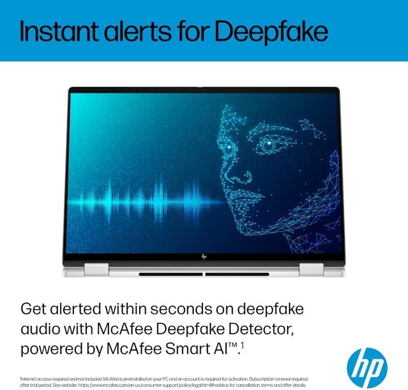 HP Omnibook X Flip Next Gen AI 16" 2-In-1 Laptop, 3K OLED Touch Display, Intel&reg; Core&trade; Ultra 5 Processor, 16GB RAM, 512GB SSD, Windows 11 Home, Glacier Silver, BD5Q9PA image number 3