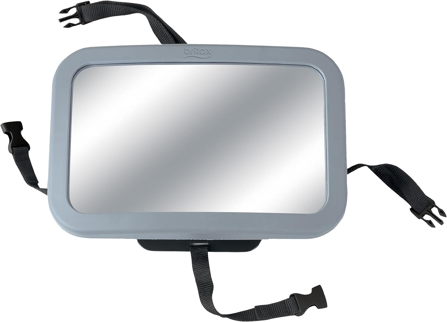 Britax Back Seat Mirror, Shatter-Proof, Extra Large Mirror with Adjustable Attachment Straps, View Rear Facing Baby (39571) image number 1