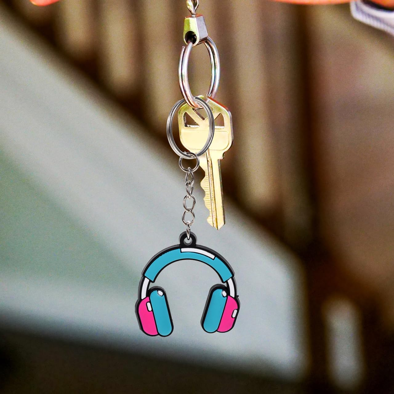 Alasum Music Party Keychain - 20Pcs Pvc Musical Note Keychain Assorted Colors for Party Favors and Decoration image number 5