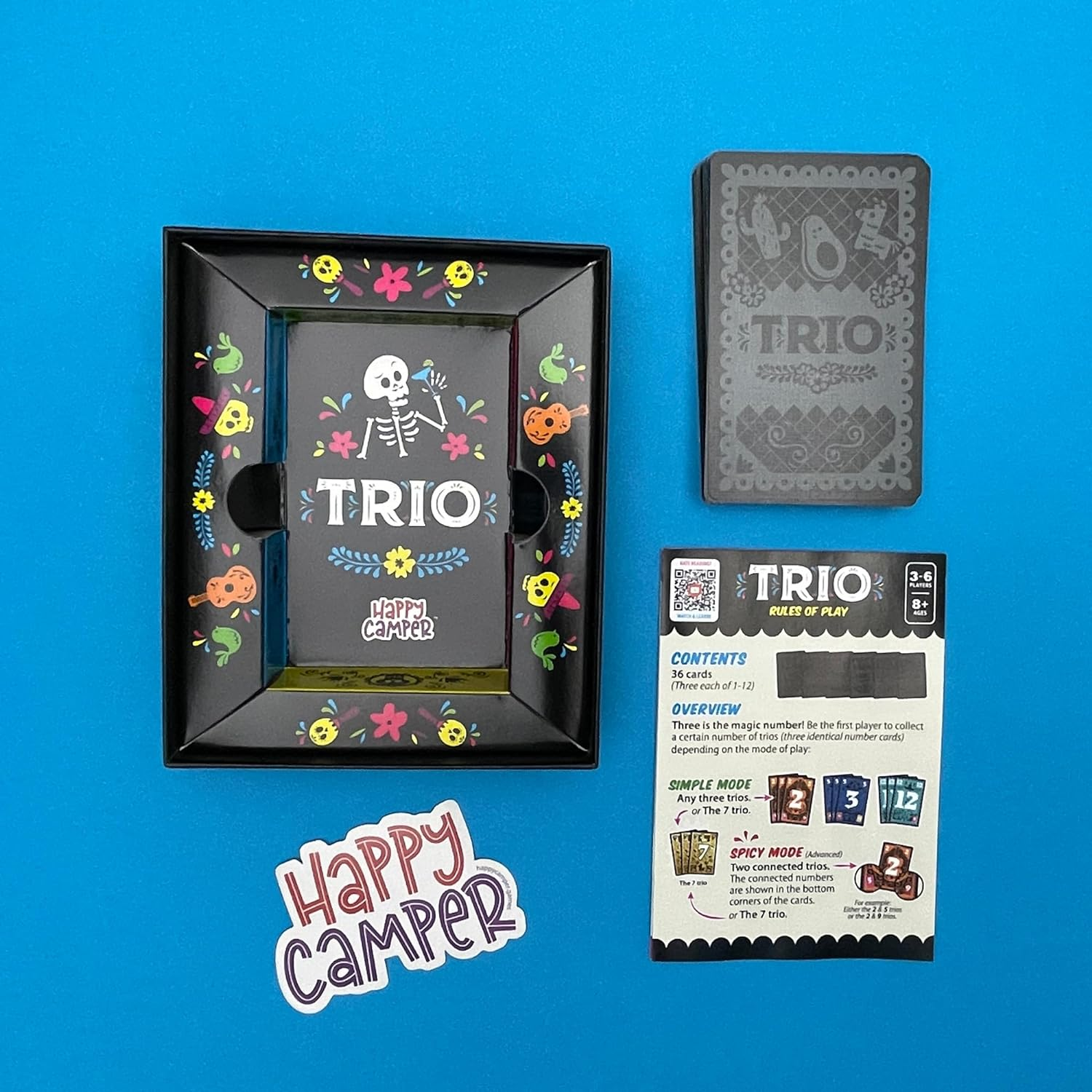 Happy Camper Trio Clever Card Game: Deduction & Memory, 3-6 Players, Ages 8+ image number 2