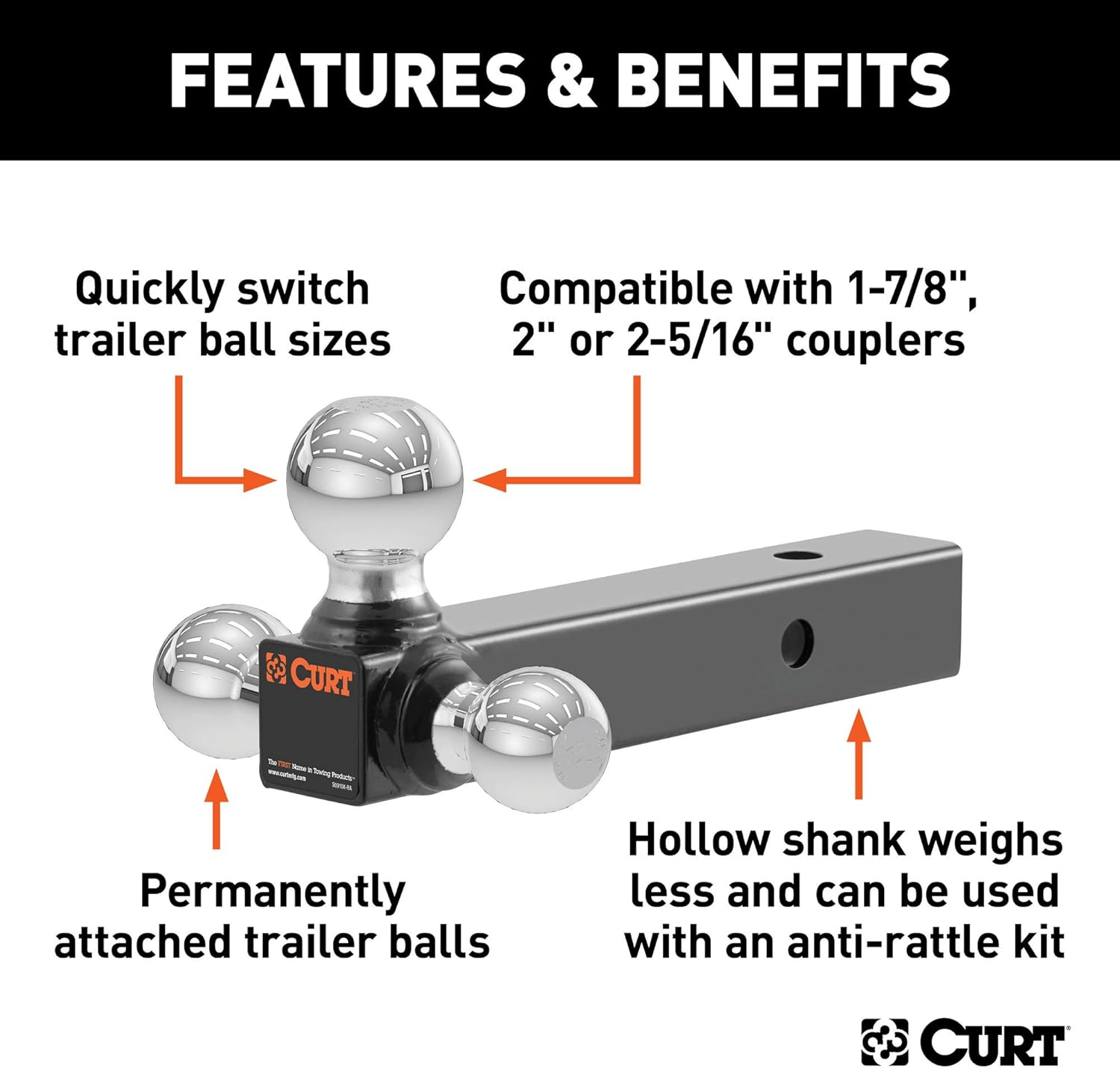 CURT 45001 Multi-Ball Mount