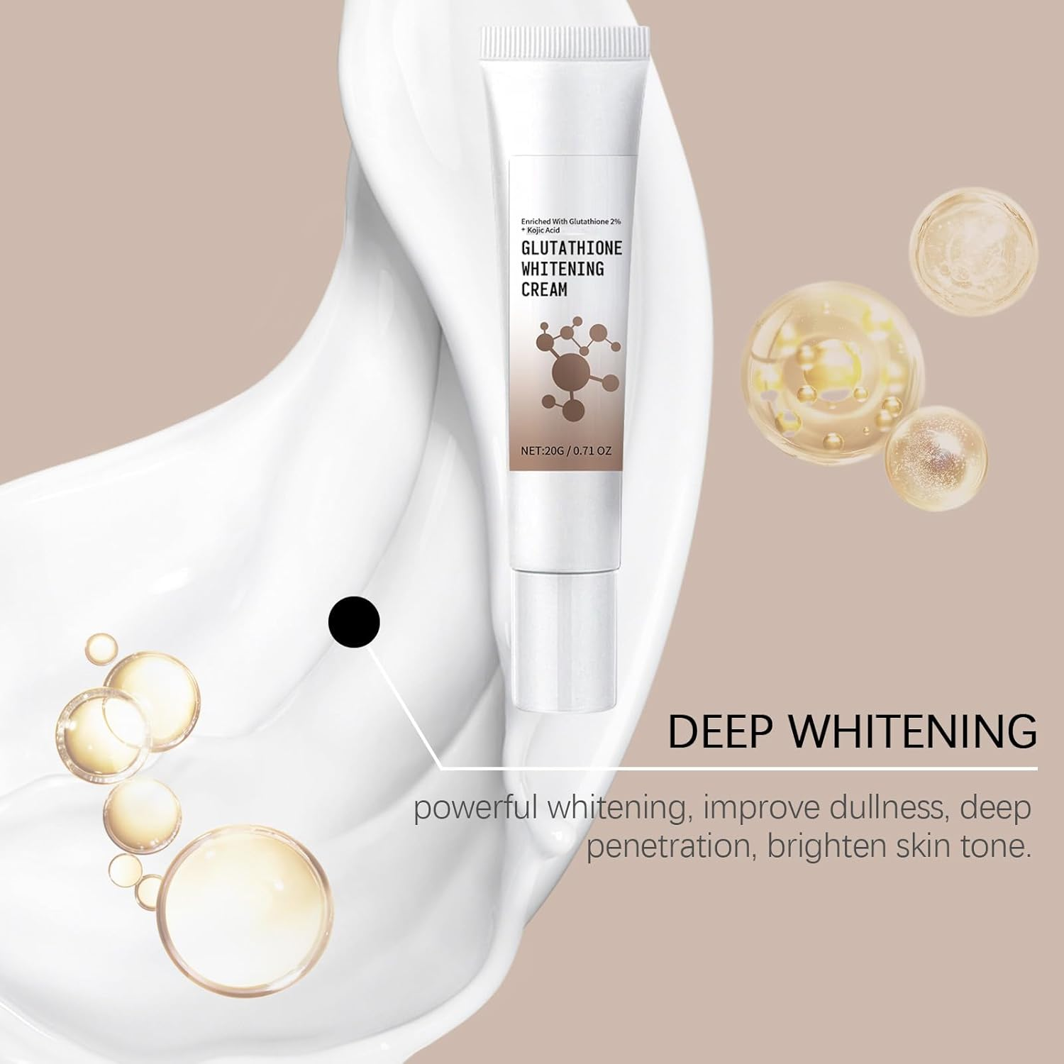 Glutathione Skin Brightening Face Cream, Dark Spot Corrector, Even Skin Tone, Reduce Fine Lines, Deep Moisturiser (4Pcs) image number 1