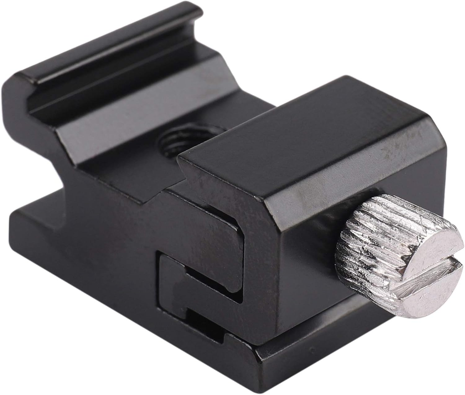 5Pcs Camera Metal Cold Shoe Hot Shoe Flash Bracket Mount Adapter with 1/4 Tripod Screw for Light Stand Tripod image number 2