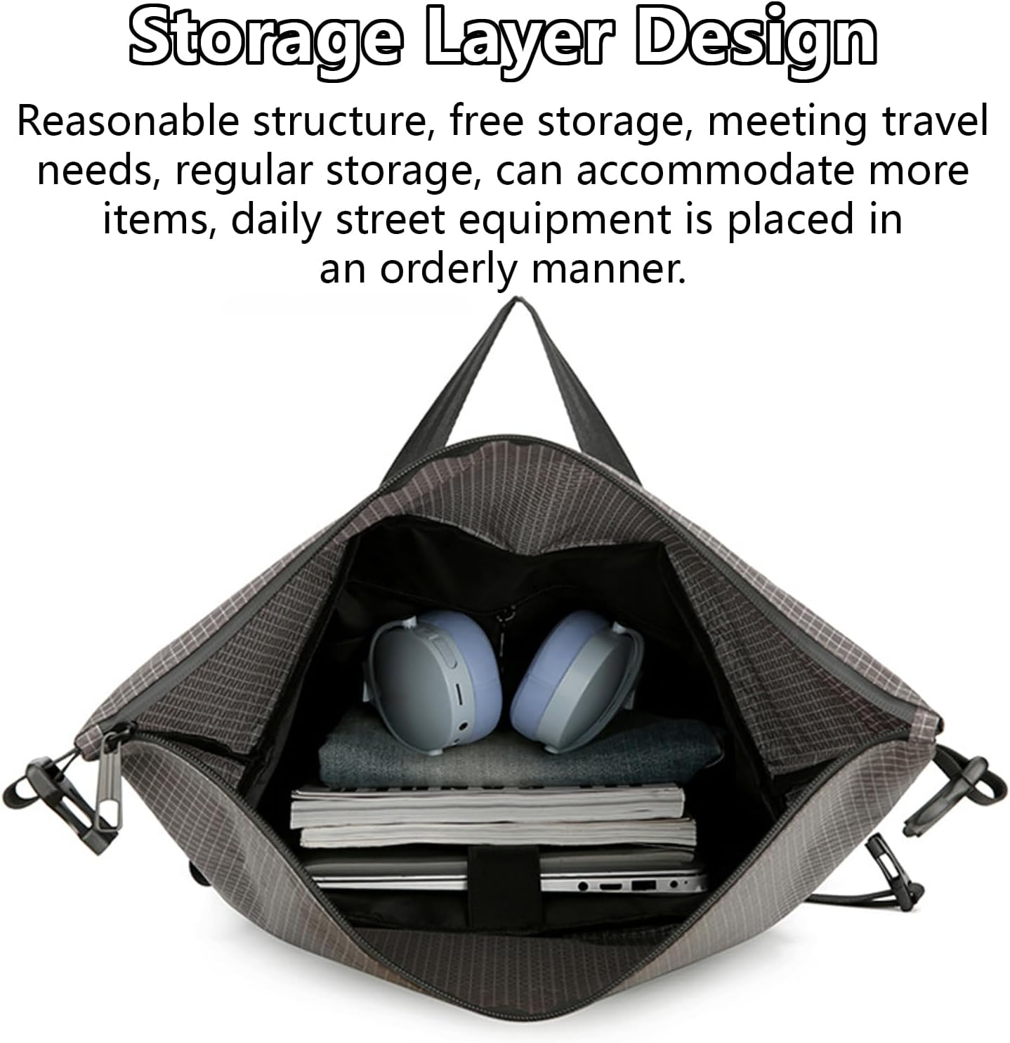 Taoluwin Travel Backpack, Laptop Backpack for Men 15.6 Inch, Carry on Backpack Waterproof Sports Rucksack, Lightweight Casual Daypack with Organizer for Hiking Cycling College image number 6