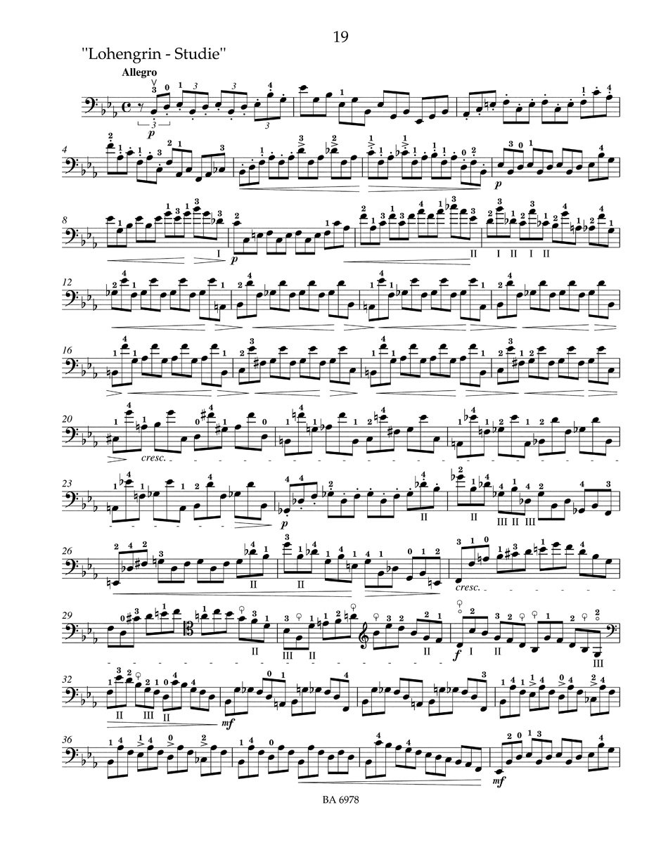 High School of Violoncello Playing 40 Studies Op.73 image number 5