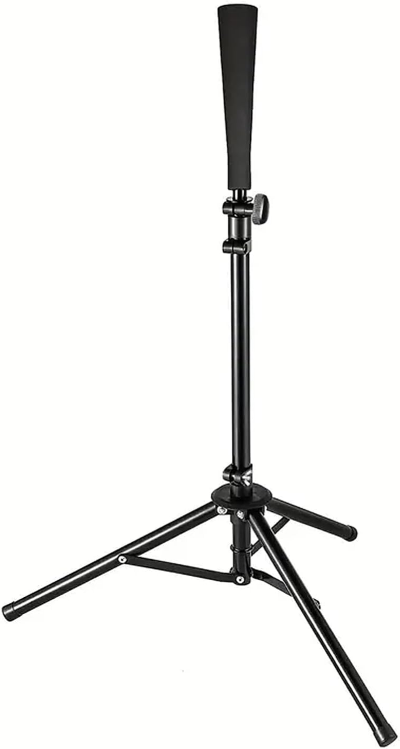 Morelian Baseball Hitting Triangle Tee with Elastic Rubber Top Adjustable Height 70-118Cm Stable Triangle Base Portable for Kids & Adults