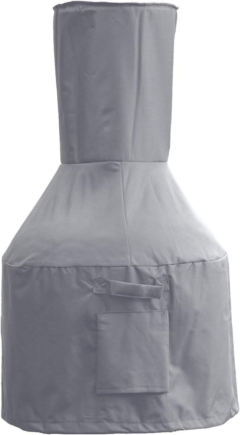 Chiminea Defender - Durable, Weather-Proof Chiminea Fire Pit Cover (Grey) image number 1