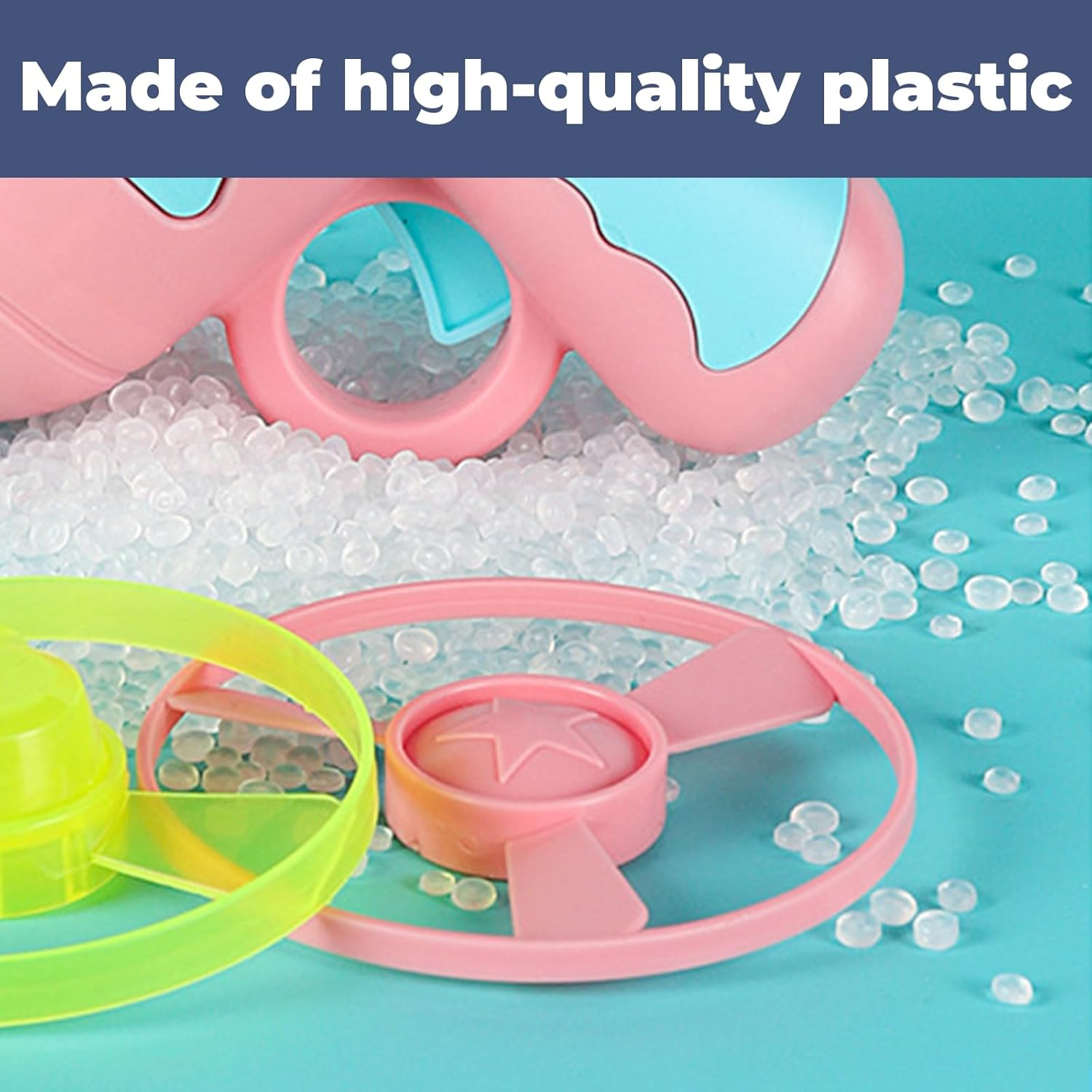 WVRLY 10 Colourful Flying Discs Cat Fetch Cat Chasing Funny Toys for Interaction, Exercise, Training, Hunting, Chasing (Only 10 Propellers Included)