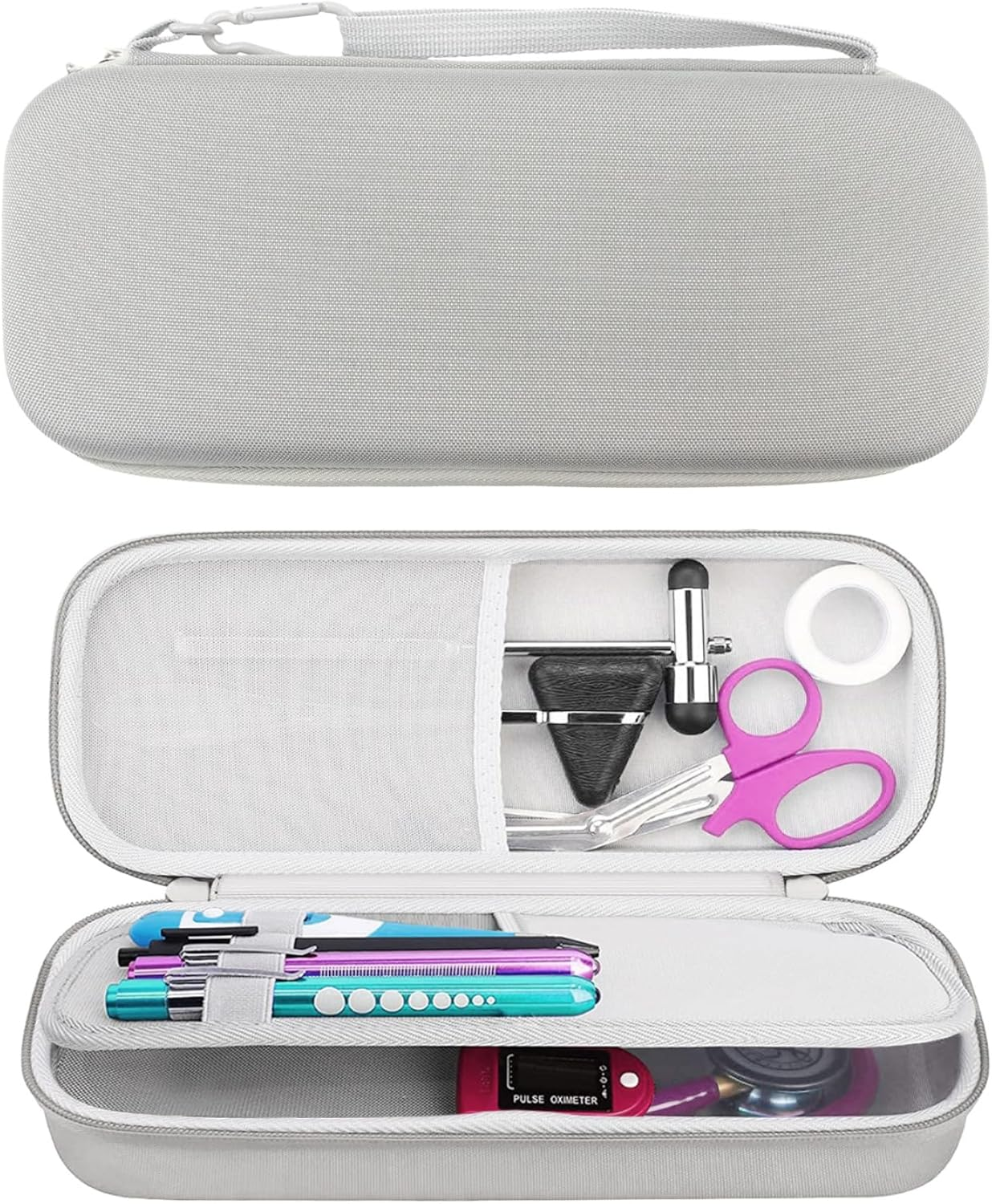 Stethoscope Case for 3M Littmann Classic III, Lightweight II S.E, MDF Acoustica Deluxe ADC, Case for Omron Stethoscopes, (Case Only!) Large Capacity for Nurse Accessories