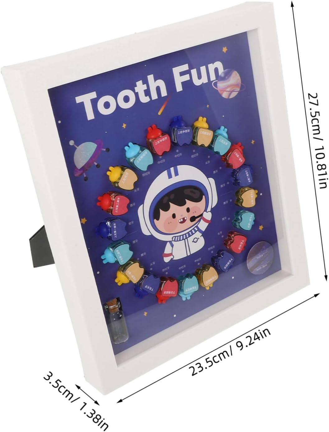 SHOWERORO First Tooth Box Sturdy Tooth Saver Case for Boys and Girls Keepsake Decorative image number 3