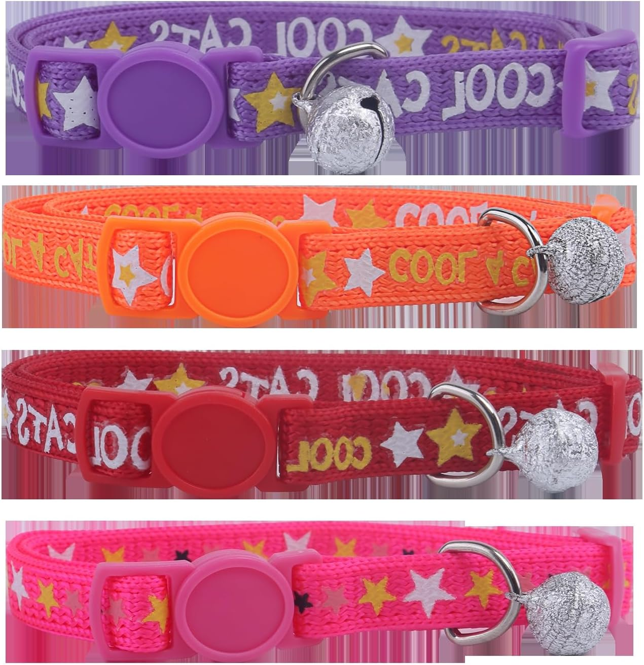 Decorative Cat Print Collar - Custom Fit - Durable Material - Ideal for Pets and Outdoor Activities