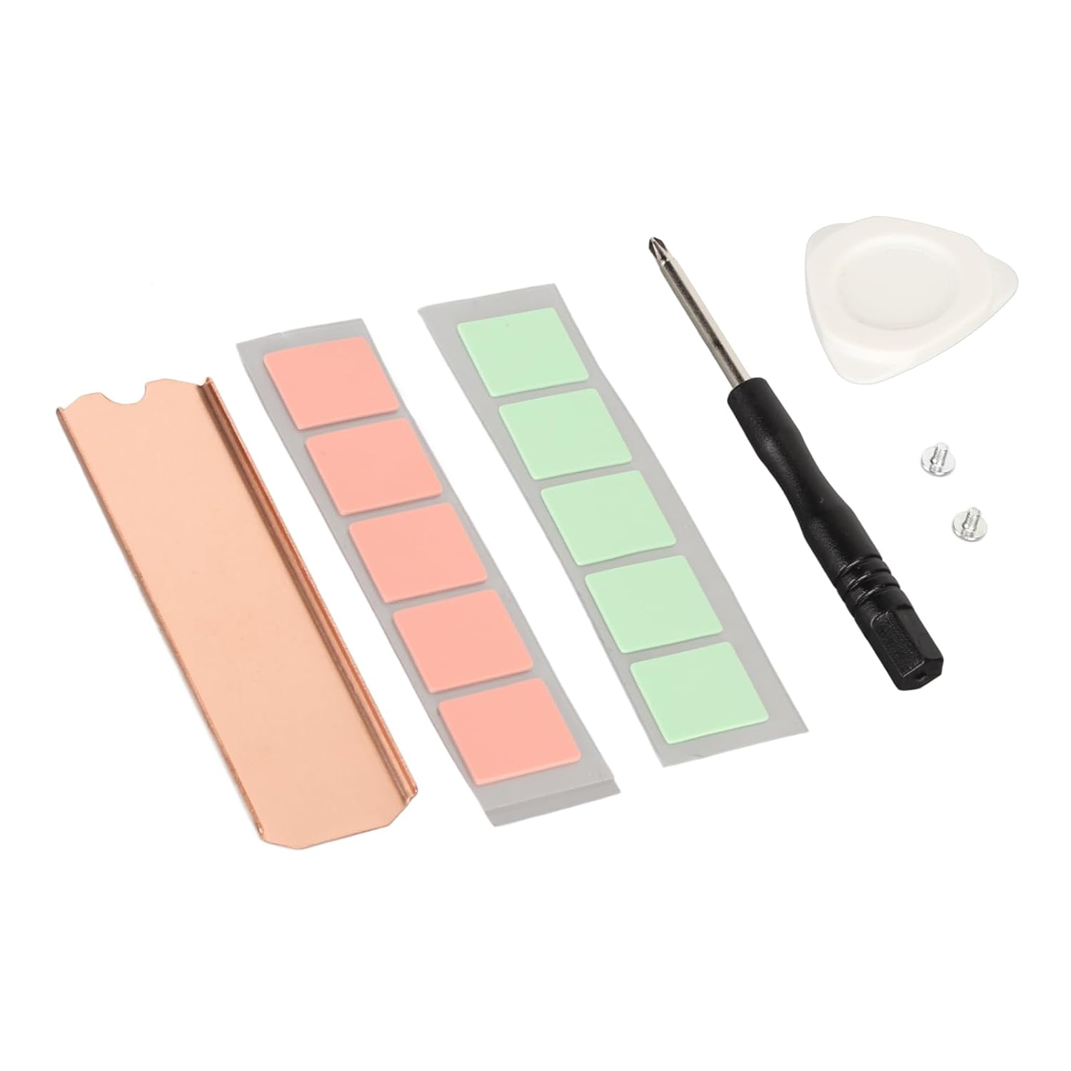 Fafeicy M.2 2280 SSD Copper Heat Sink, Precise Prevent Short Circuits SSD Copper Heat Sink Prevent Burrs Stable with Silicone Thermal Pad for Laptop image number 2