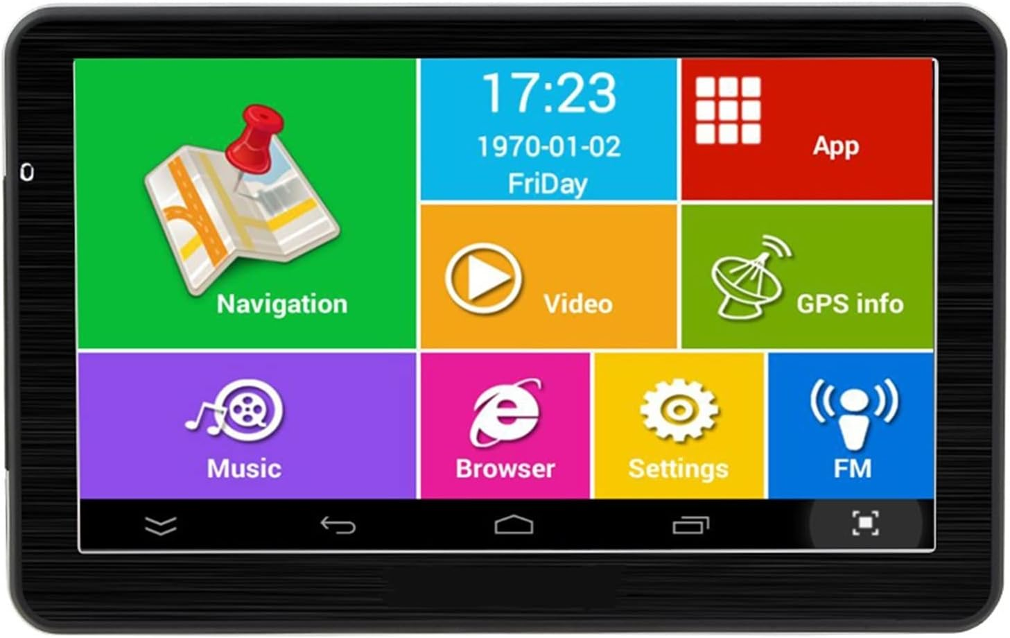 GPS Car Navigator, 7" Inch 16GB Car Navigator GPS Navigation Sat Na Av-In Rearview Camera Wifi FM Transmitter Free Maps for Car Truck Rv(Add Rear Camera) image number 5