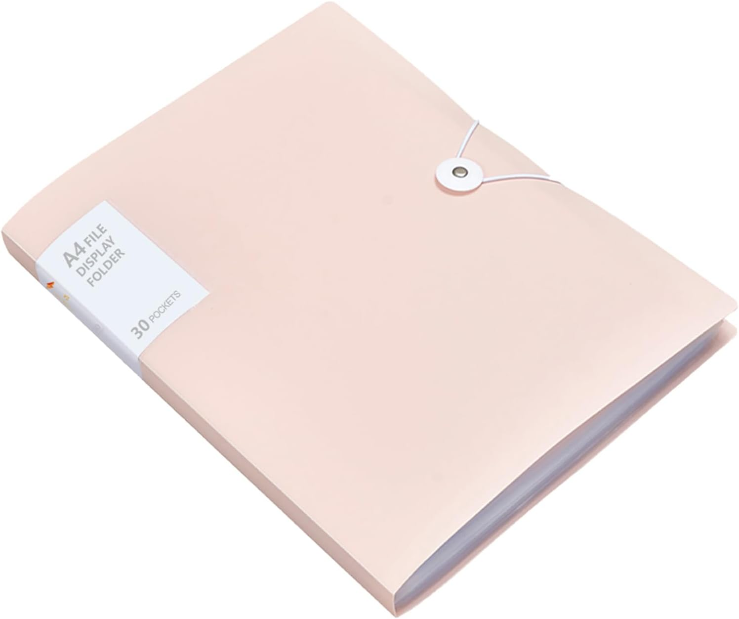 Vignette Stationery A4 File Presentation Folder Document Display Book 30 Clear Pockets Strong Sleeves Pastel Colour Durable Cover School Office Business Report Study Statement Paper Storage Organiser