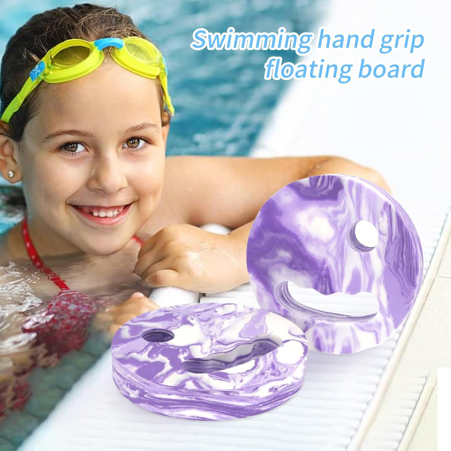 Aquatic Fitness Discs | EVA Fitness Discs for Swimming | Flotation Swimming Resistant Exercise Aid for Youth Men Teens Girls Beginners Boys image number 1