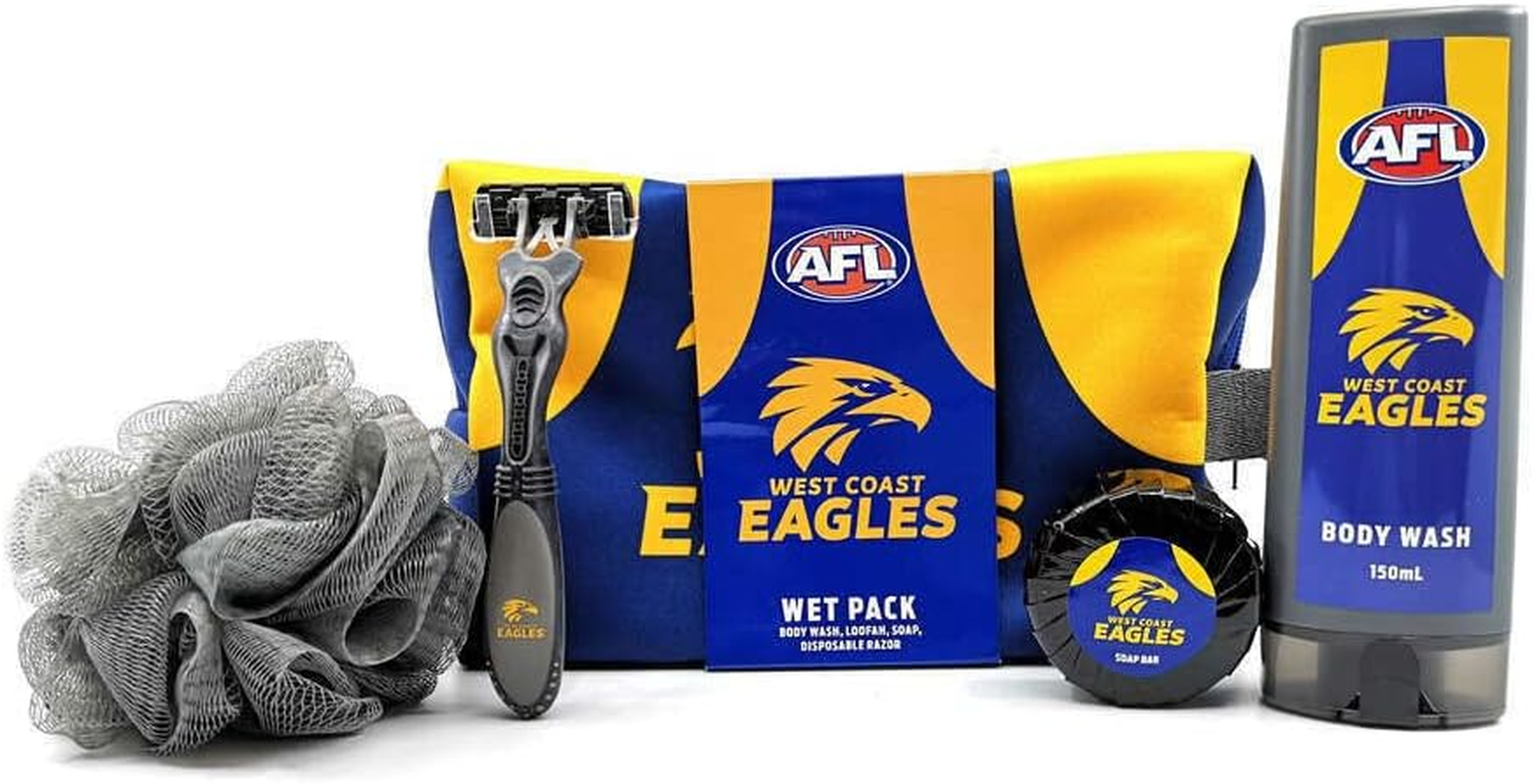 AFL Licensed Product West Coast Eagles Wet Pack Gift Set
