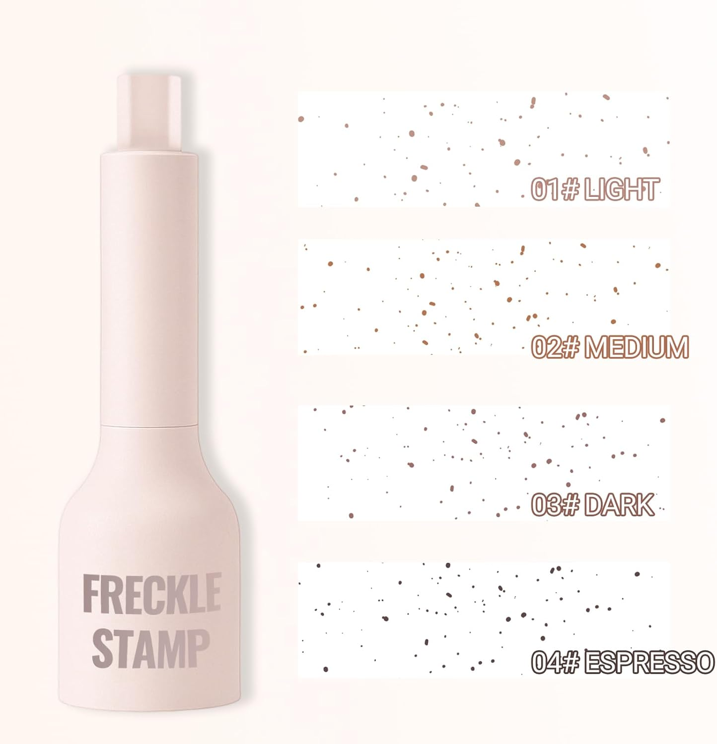 Erinde Natural Faux Freckle Stamp, Waterproof Freckle Pen Makeup, Long Lasting Natural Fake Freckles Stamp, Lifelike Magic Freckles Pen for Face, Sweatproof Matte Beauty Makeup for Women, #01 - 03 image number 6