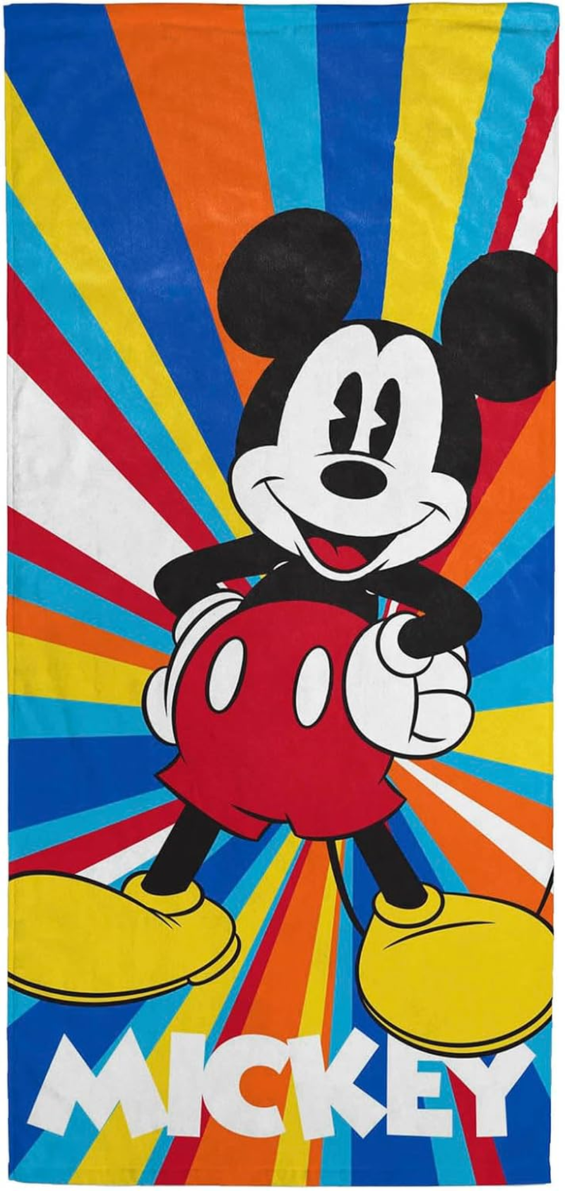 Jay Franco Disney Mickey Mouse Summer Towel - for Bath, Beach & Pool - 100% Cotton, 71 Cm X 147 Cm image number 5