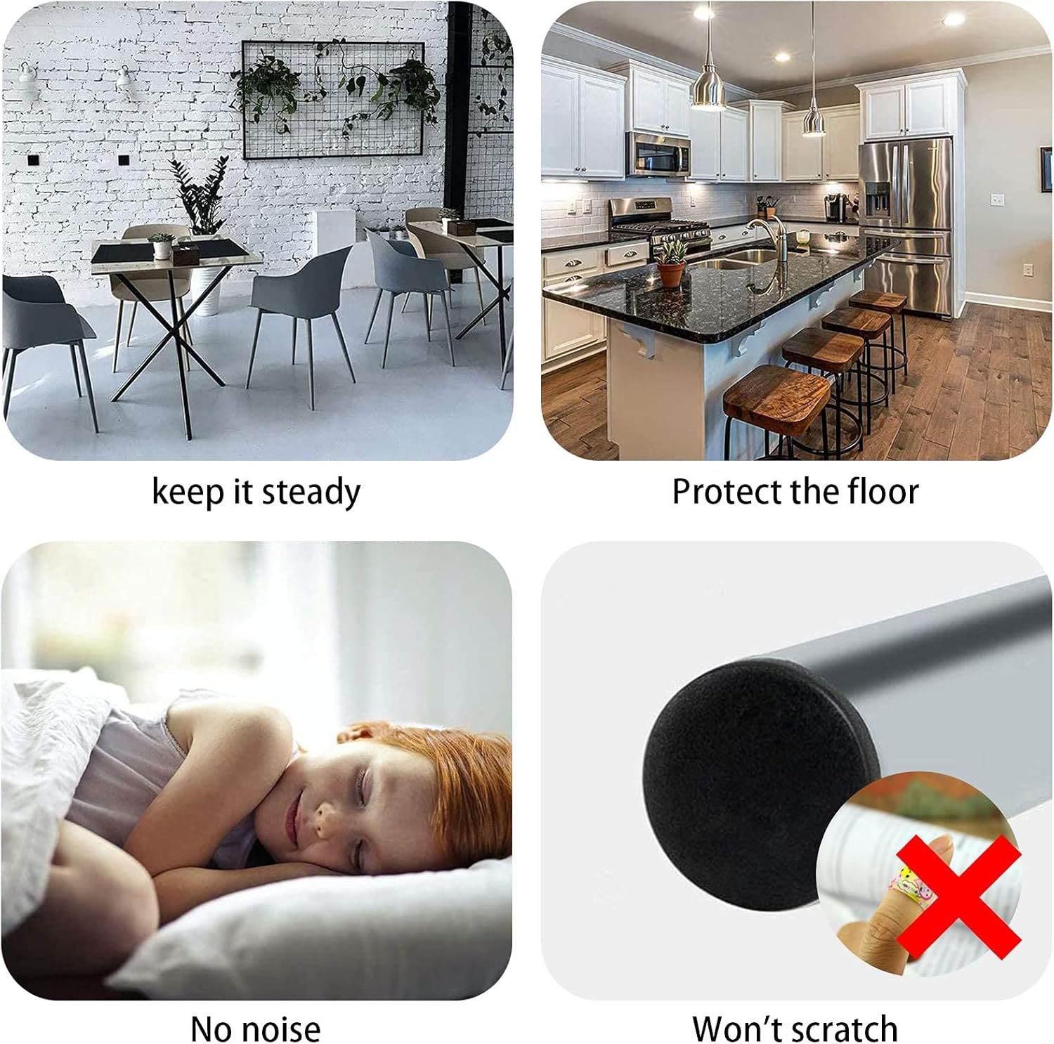 SING F LTD 80Pcs 20Mm Hole Plugs for Technical Holes Blinding with the round Section Interiors Equipping Furniture Plastic Blanking Inserts Masking Finishing Black White image number 1