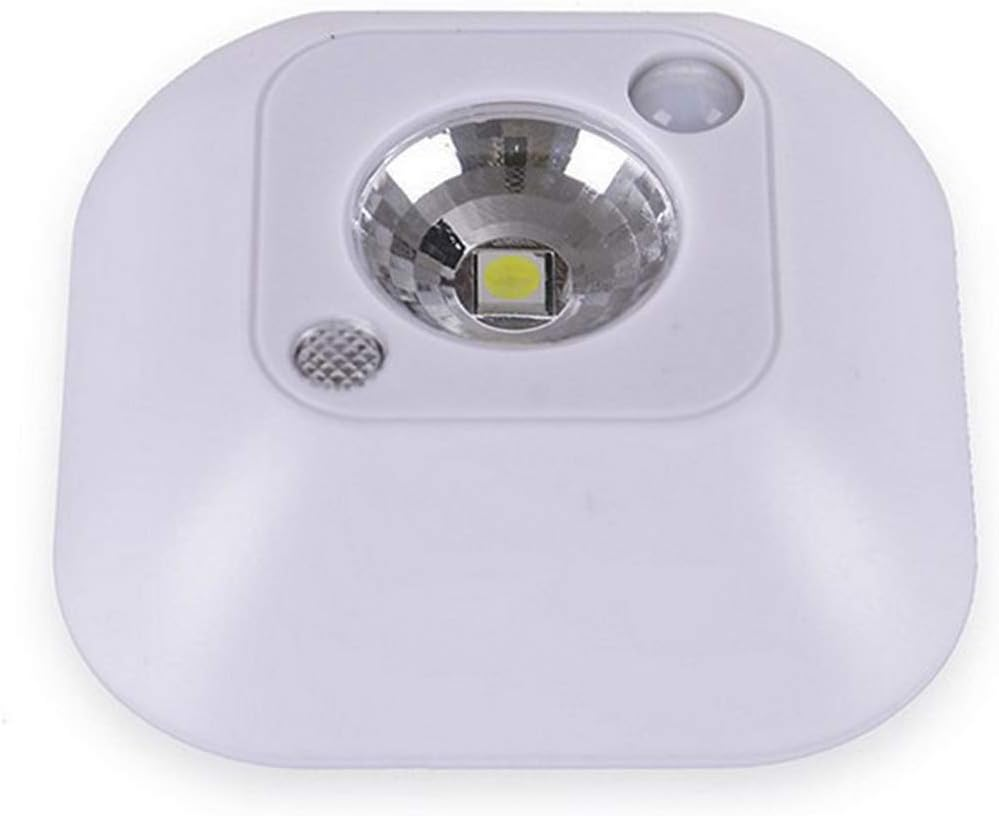 MODOAO Mini Wireless Battery Operated Motion Activated Sensor Wall LED Night Light Emergency Lamp (White) image number 4