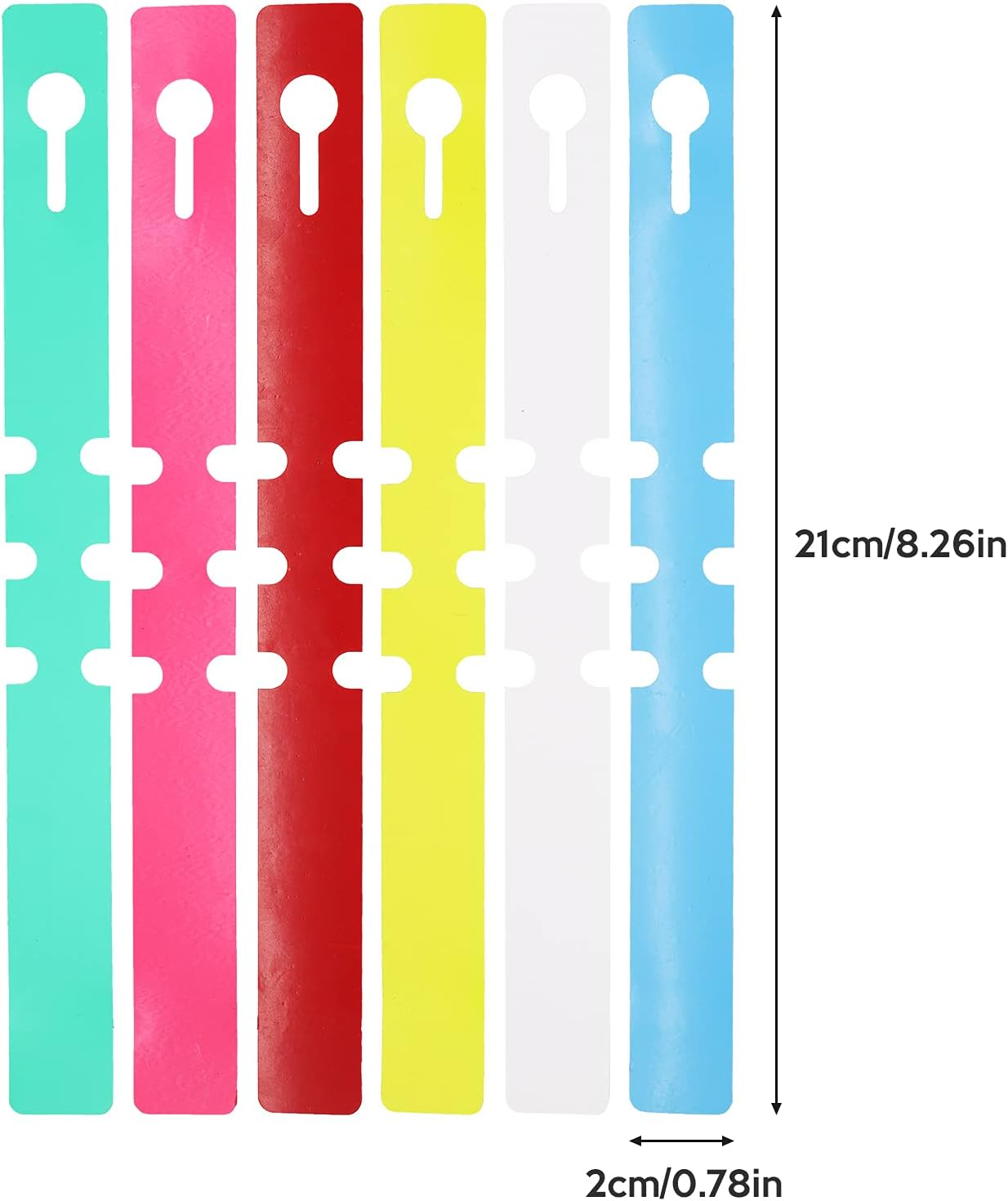 Plant Labels Valuehall 600Pcs Nursery Garden Labels 6 Colors Plastic Plant Tree Tags Large Writing Surface Waterproof and Reusable V7G01 image number 6