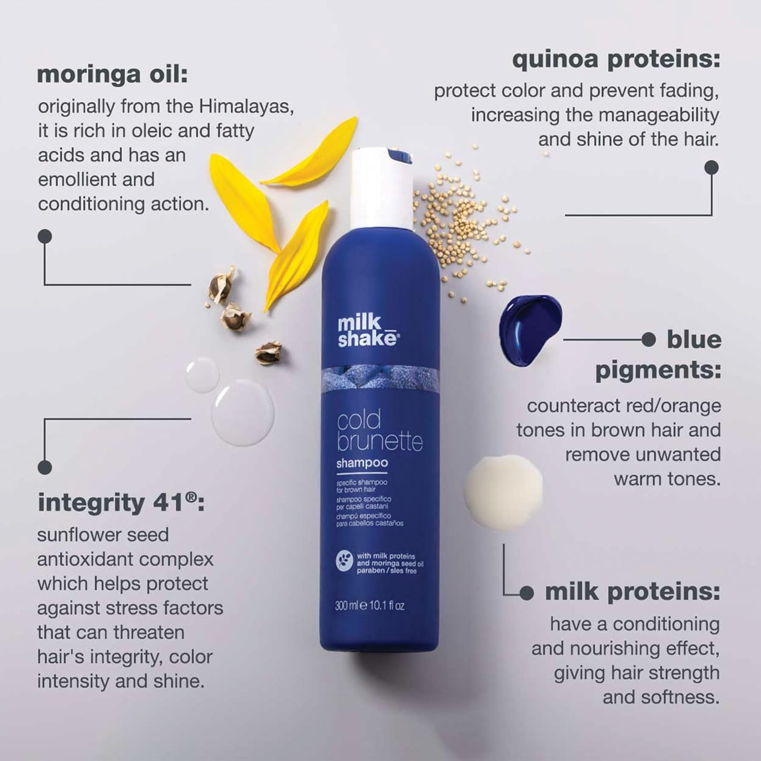 Milk_Shake Cold Brunette Shampoo 300 Ml image number 3