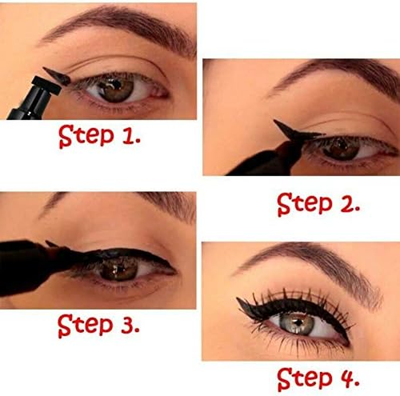 Allure Liquid Eyeliner Stamp - Double-Ended Winged Eyeliner Stamps for Perfect Wing | Triangle Stamp Eyeliner, Long Lasting Liquid Eyeliner Waterproof Smudge Proof image number 5