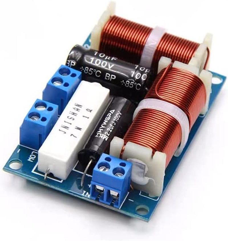 HOOCI 2PCS 2 Way 80W Speaker Treble Bass Frequency Divider Home Theater Hifi Stereo DIY Audio Crossover Filters image number 2