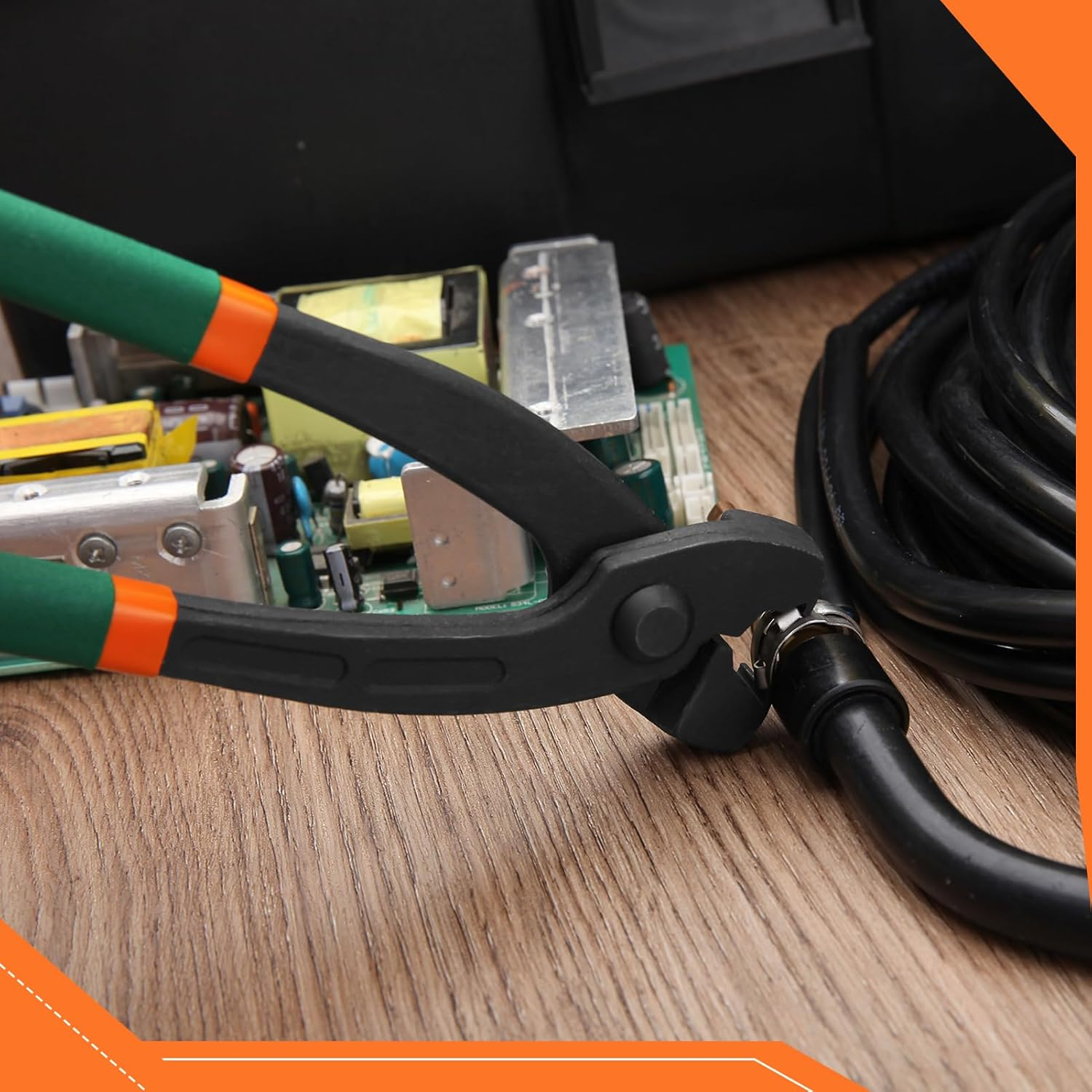 SPEEDWOX Ear Clamp Plier, No Ear Hose Clamps Pliers Hose Clamps Pincer Ear Clamp Pincer Clamp Tool for Stepless Low Profile Clamps for Securing Pipe Hoses and Automotive Use