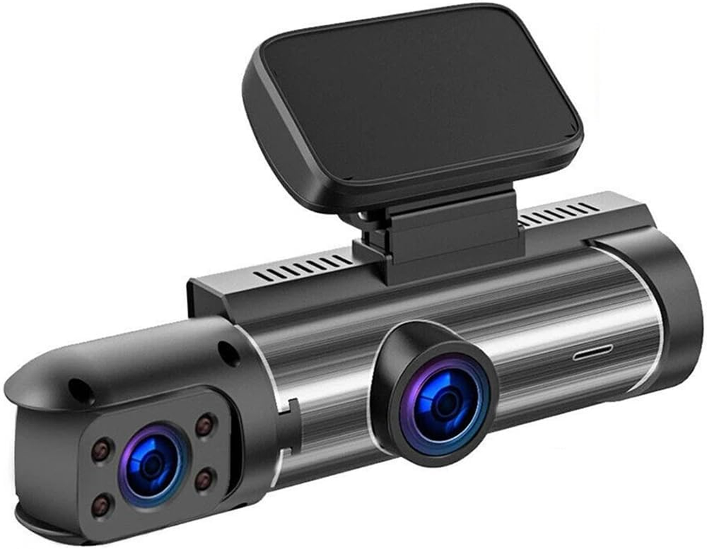 Driving Recorder, 1080P Dash Cam with 3.16" IPS Screen Front inside Cabin Dual Car Camera for Private Car Taxi, Vibration Detection Sensor W/Ir Night Vision, 64GB Sdcard Included Loop Recording