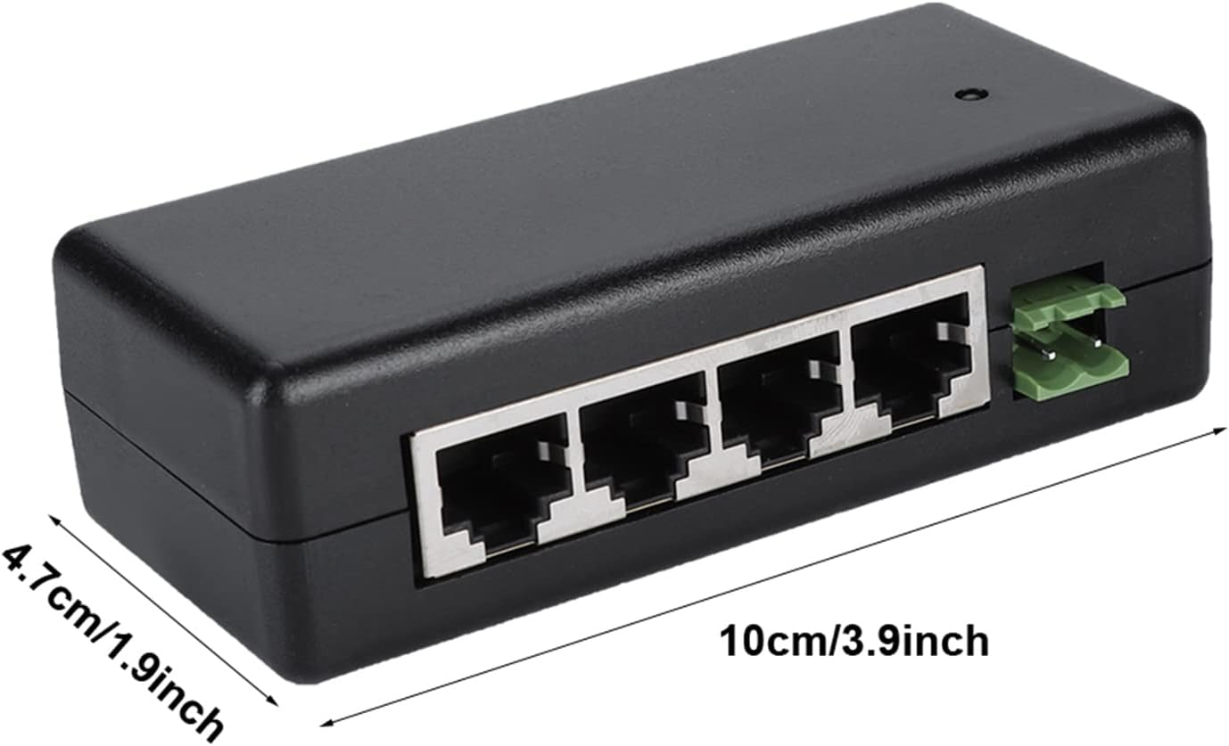 POE Ethernet Power Supply 4 Port POE DC 12V-48V Power Adapter Injector for IP Camera 802.3Af/802.3At Device image number 3