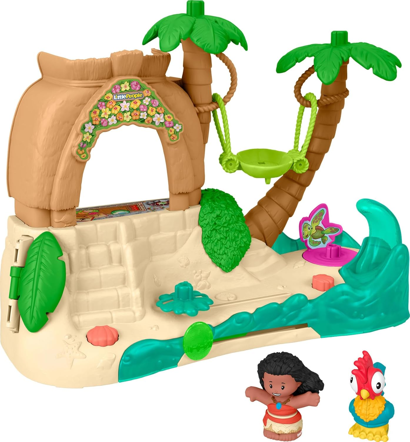 Fisher-Price Little People Toddler Toy Disney Princess Moana Adventure Village Playset with Figures for Pretend Play Kids Ages 18+ Months image number 3