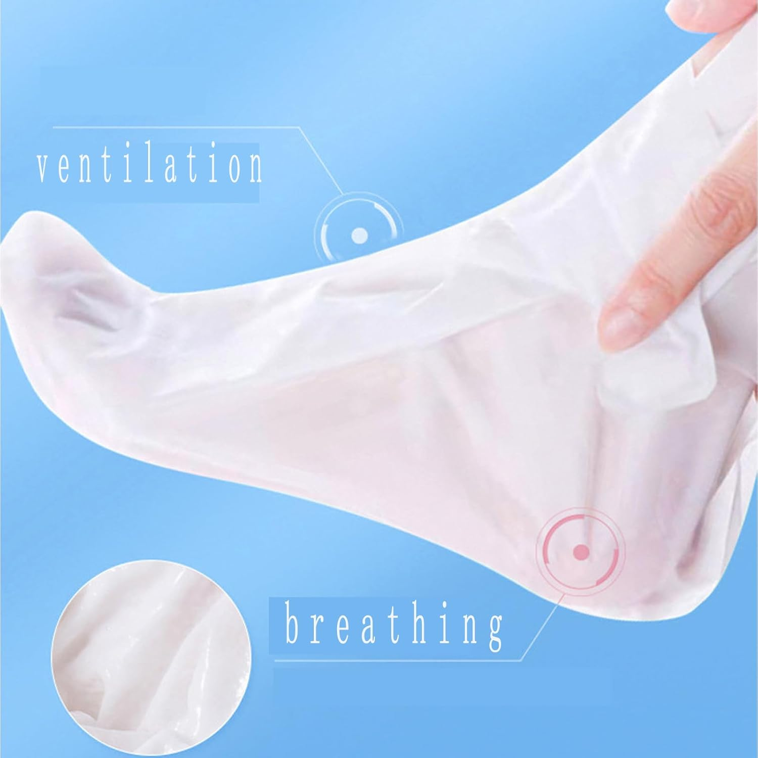 6Pcs Foot Mask, Tender Skin, Moisturizing, Foot Care, Niacinamide Foot Mask
